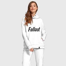 Женский костюм оверсайз Fallout, цвет: белый — фото 2