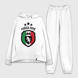 Женский костюм оверсайз Forza Juventus, цвет: белый