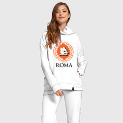 Женский костюм оверсайз Roma, цвет: белый — фото 2