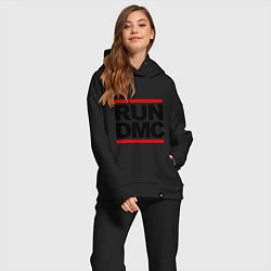 Женский костюм оверсайз Run DMC, цвет: черный — фото 2