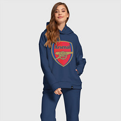 Женский костюм оверсайз Arsenal FC, цвет: тёмно-синий — фото 2