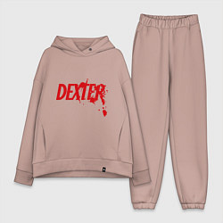 Женский костюм оверсайз Dexter Blood, цвет: пыльно-розовый