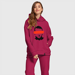 Женский костюм оверсайз Chester Creative, цвет: маджента — фото 2