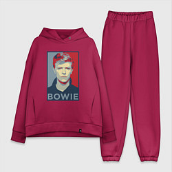 Женский костюм оверсайз Bowie Poster, цвет: маджента