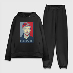 Женский костюм оверсайз Bowie Poster, цвет: черный