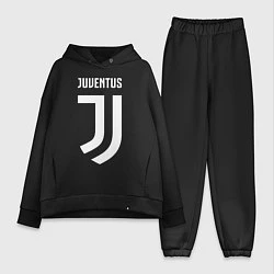 Женский костюм оверсайз FC Juventus, цвет: черный