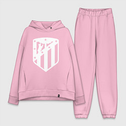 Женский костюм оверсайз FC Atletico Madrid, цвет: светло-розовый