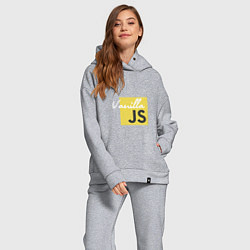 Женский костюм оверсайз Vanilla JS, цвет: меланж — фото 2