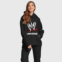 Женский костюм оверсайз WWE universe, цвет: черный — фото 2