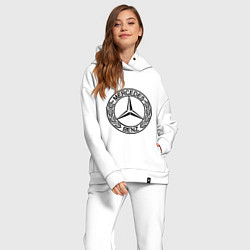Женский костюм оверсайз Mercedes-Benz, цвет: белый — фото 2