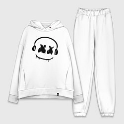 Женский костюм оверсайз Marshmello Music, цвет: белый