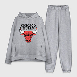 Женский костюм оверсайз Chicago Bulls, цвет: меланж