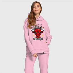 Женский костюм оверсайз Chicago Bulls est. 1966, цвет: светло-розовый — фото 2