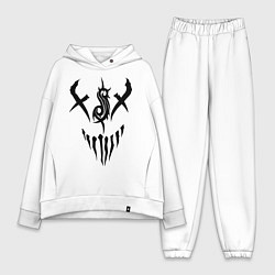 Женский костюм оверсайз Slipknot Demon, цвет: белый