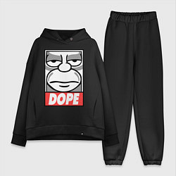 Женский костюм оверсайз Homer dope, цвет: черный
