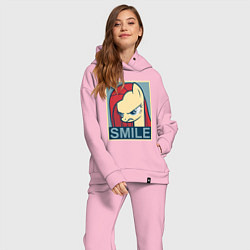 Женский костюм оверсайз MLP: Smile, цвет: светло-розовый — фото 2