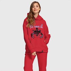 Женский костюм оверсайз Ice Takes All, цвет: красный — фото 2