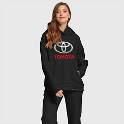 Женский костюм оверсайз TOYOTA, цвет: черный — фото 2