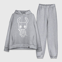 Женский костюм оверсайз Hollow Knight: Minimalism, цвет: меланж