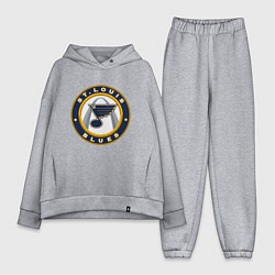 Женский костюм оверсайз St Louis Blues, цвет: меланж