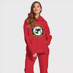 Женский костюм оверсайз St Louis Blues, цвет: красный — фото 2