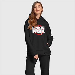 Женский костюм оверсайз LINKIN PARK, цвет: черный — фото 2