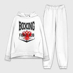 Женский костюм оверсайз Boxing fight club Russia, цвет: белый