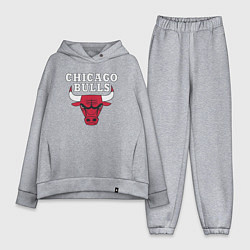 Женский костюм оверсайз CHICAGO BULLS, цвет: меланж