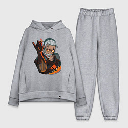 Женский костюм оверсайз Ведьмак, цвет: меланж