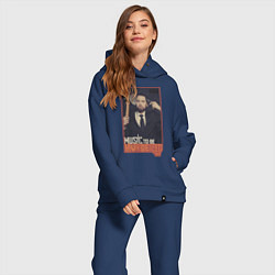 Женский костюм оверсайз Eminem, цвет: тёмно-синий — фото 2