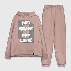 Женский костюм оверсайз No Game No Life Zero, цвет: пыльно-розовый