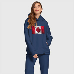 Женский костюм оверсайз Канада, цвет: тёмно-синий — фото 2