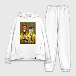 Женский костюм оверсайз BoJack Horseman, цвет: белый