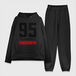 Женский костюм оверсайз 95 Chechnya, цвет: черный