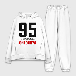 Женский костюм оверсайз 95 Chechnya, цвет: белый