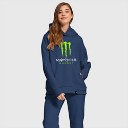 Женский костюм оверсайз MONSTER ENERGY, цвет: тёмно-синий — фото 2