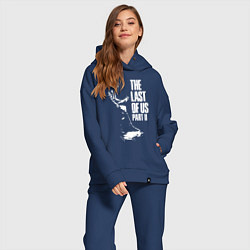 Женский костюм оверсайз Элли с гитарой, цвет: тёмно-синий — фото 2