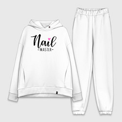 Женский костюм оверсайз Nail master, цвет: белый