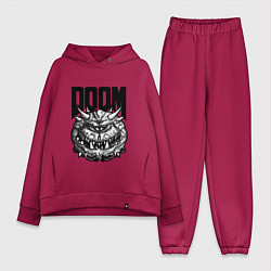Женский костюм оверсайз КАКОДЕМОН DOOM Z, цвет: маджента
