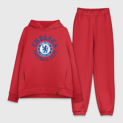 Женский костюм оверсайз Chelsea FC, цвет: красный