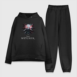 Женский костюм оверсайз The Witcher, цвет: черный