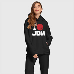 Женский костюм оверсайз JDM, цвет: черный — фото 2