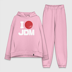 Женский костюм оверсайз JDM, цвет: светло-розовый