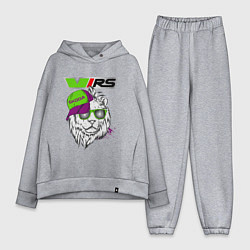 Женский костюм оверсайз Skoda RS Шкода РС Z, цвет: меланж