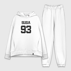 Женский костюм оверсайз BTS - Suga 93, цвет: белый