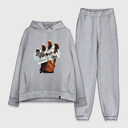 Женский костюм оверсайз Judas Priest Джудас Прист, цвет: меланж