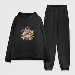 Женский костюм оверсайз Кли, цвет: черный