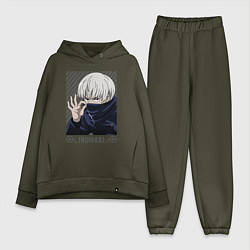 Женский костюм оверсайз Инумаки, цвет: хаки