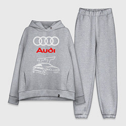 Женский костюм оверсайз AUDI TT АУДИ ТТ СПОРТ, цвет: меланж