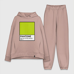 Женский костюм оверсайз Shrek: Pantone Color, цвет: пыльно-розовый